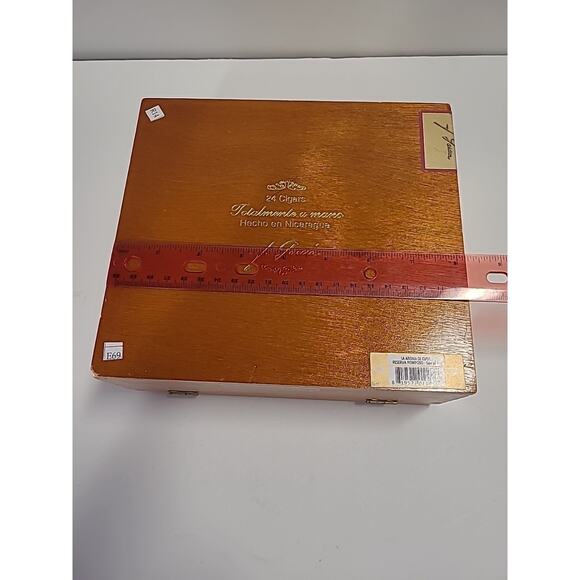 La Aroma De Cuba Reserva Nicaragua Cigar Box Wooden EMPTY - Picture 13 of 15